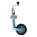PKW-Anhänger Stützrad Ø48mm, 200x50mm, Vollgummi, 150kg, mit oder ohne Klemmhalter