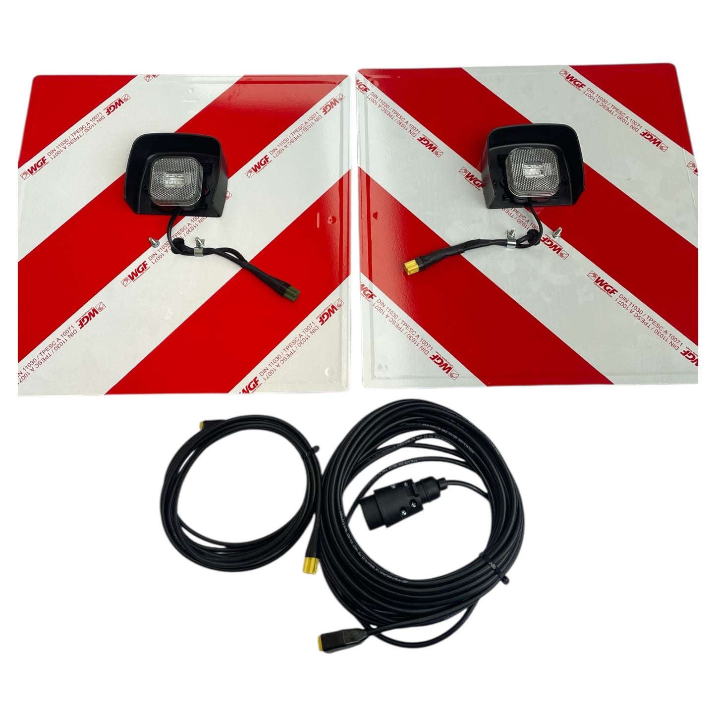 Warntafelsatz DIN 11030 2×423×423 mm LED beidseitig beleuchtet