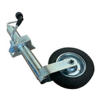 PKW-Anhänger Stützrad Ø48mm, 200x50mm, Vollgummi, 150kg, mit oder ohne Klemmhalter