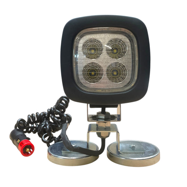 LED-Hochleistungsscheinwerfer 110x185x86mm mit Spiralkabel und doppeltem Magnet