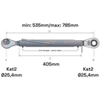 Oberlenker Kat 2-2 (24 To.) M30x3,5 / 535-785mm