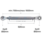 Oberlenker Kat 3-3 (30 To.) M36x3mm / 700-1000mm