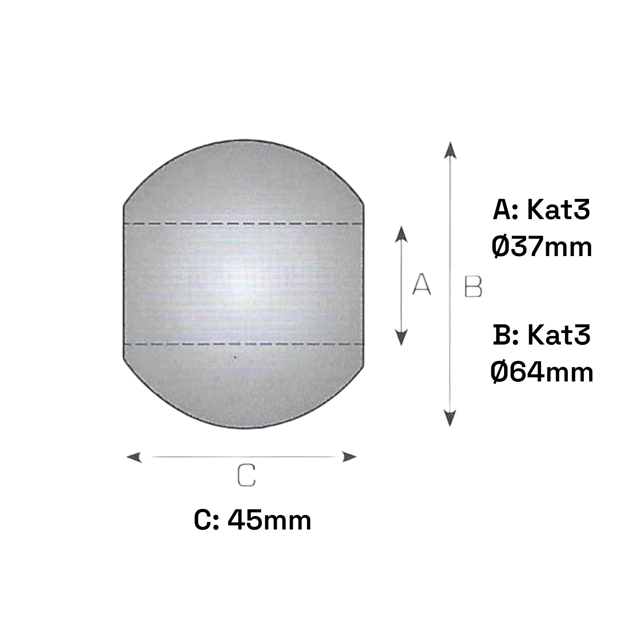 Unterlenkerkugel Kat 3-3 / 37-64mm