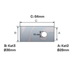 Reduzierhülse Unterlenker Kat. 3-2 64mm Buchse