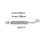 Stabilisierungsfeder Unterlenker Kat 2-3 Distanzfeder