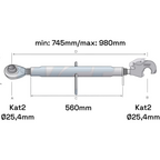 Oberlenker mit Fanghaken Kat 2-2 M30x3,5 / 745-980mm
