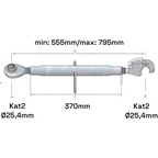 Oberlenker mit Fanghaken Kat 2-2 M30x3,5 / 555-795mm