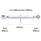 Oberlenker Kat 1-1 M30x3,5 / 385-585mm