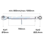 Oberlenker Kat 1-2 M30x3,5 / 855-1055mm