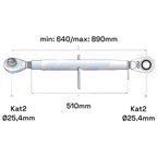 Oberlenker Kat 2-2 M30x3,5 / 640-890mm
