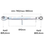 Oberlenker Kat 2-2 M30x3,5 / 740-990mm