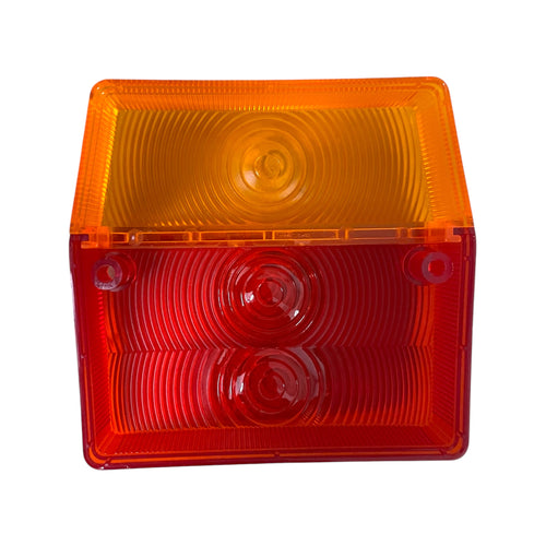Ersatzlichtscheibe für Dreikammerleuchte Rückleuchte, orange/rot
