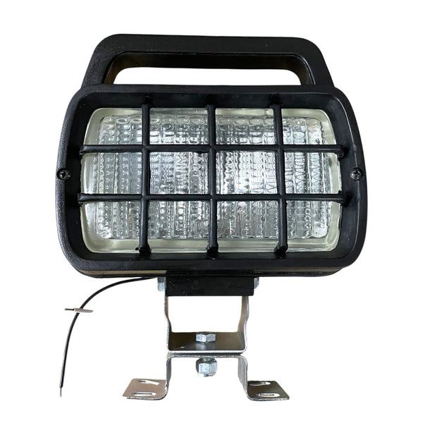 Arbeitsscheinwerfer eckig Halogen 12V/55W mit Schutzgitter