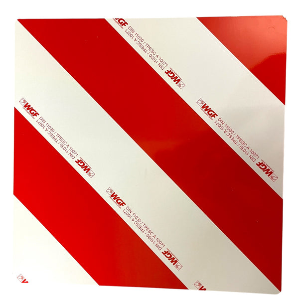 Warntafel 423 x 423mm DIN 11030 unbeleuchtet, einseitig reflektierend zur Festmontage