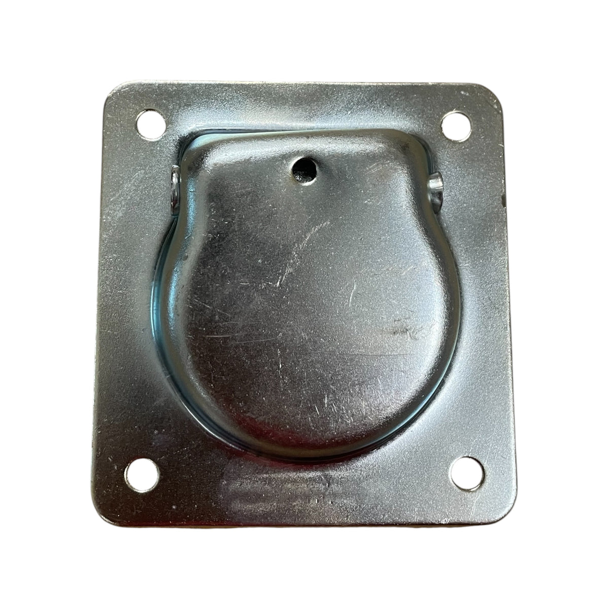 Zurrring versenkbar mit Klappring, verzinkt, 100x95mm, bis 800 daN – für Transporter und Anhänger
