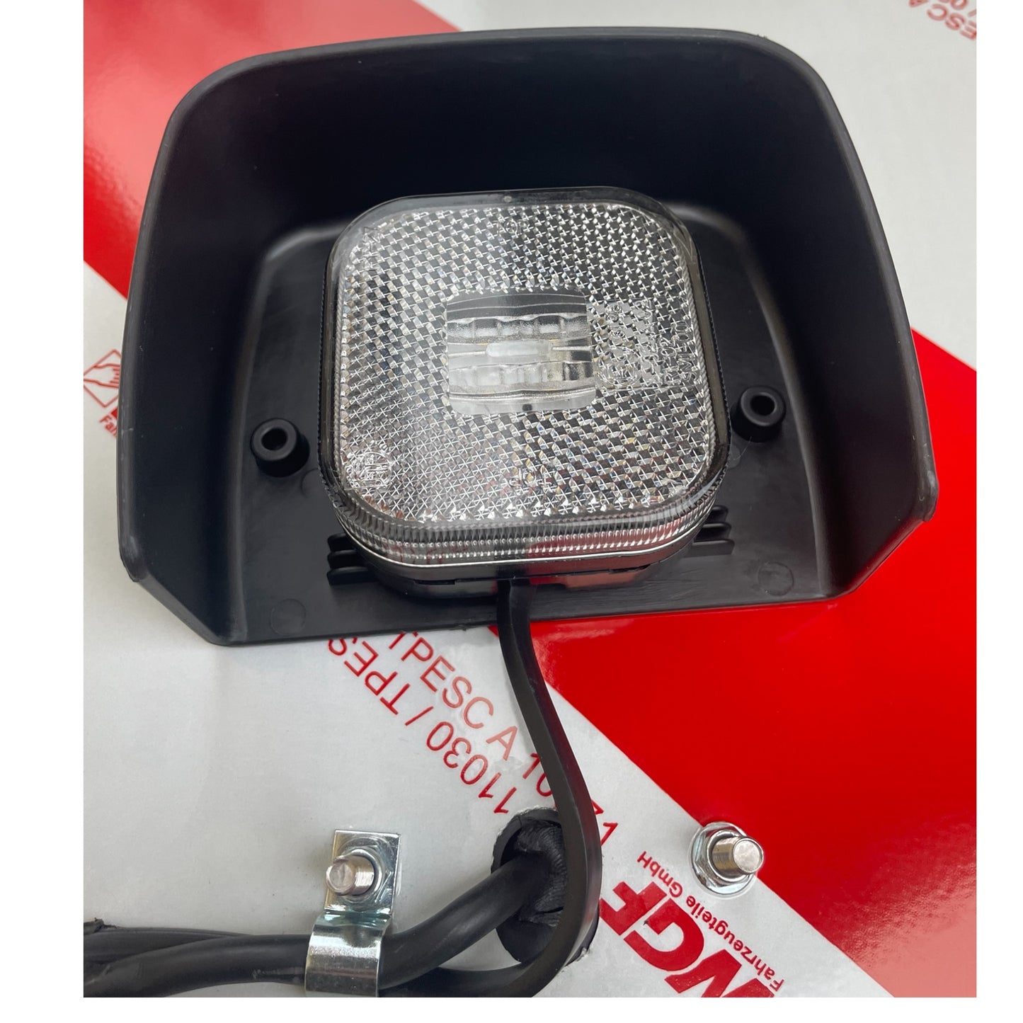 Warntafelsatz DIN 11030 2×423×423 mm LED beidseitig beleuchtet