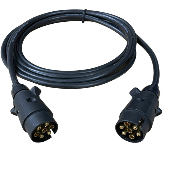 Zwischenkabel, 7-polig, Kunststoffstecker, 12V, für Anhänger