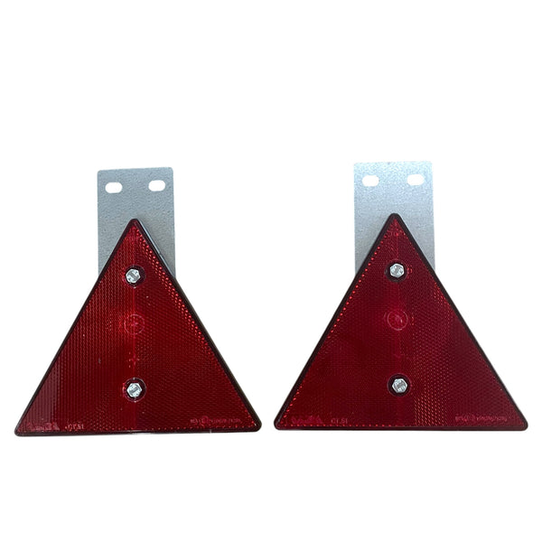 Pendel-Rückstrahler-Set Dreieck, 2x Pendelhalter mit Dreieck-Rückstrahler, kpl.
