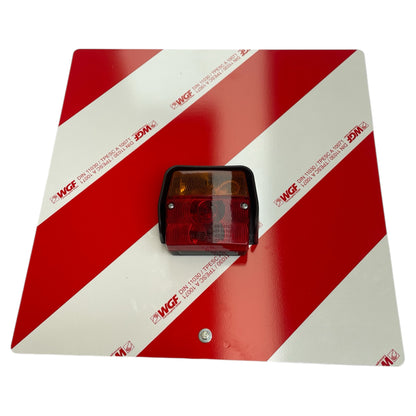 Warntafel mit Beleuchtung DIN 11030 423×423 mm