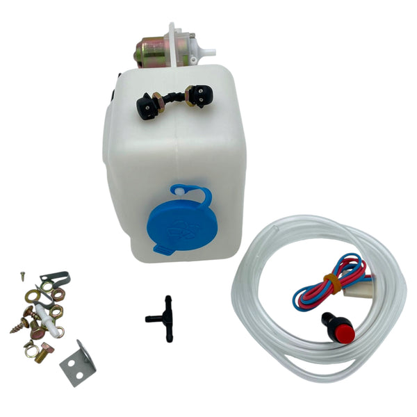 Scheibenwaschanlage 12V, Nachrüstset mit Tank und Pumpe