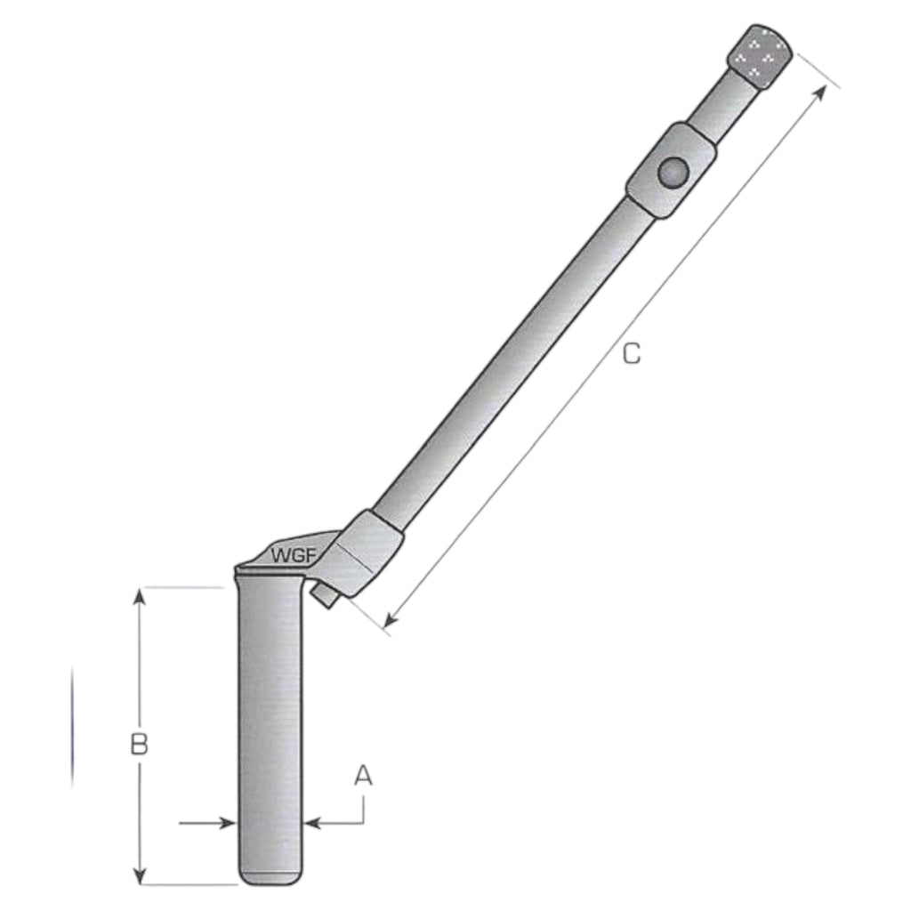 Anhängersicherungsbolzen Zugriff 350mm gerade Ø 31mm