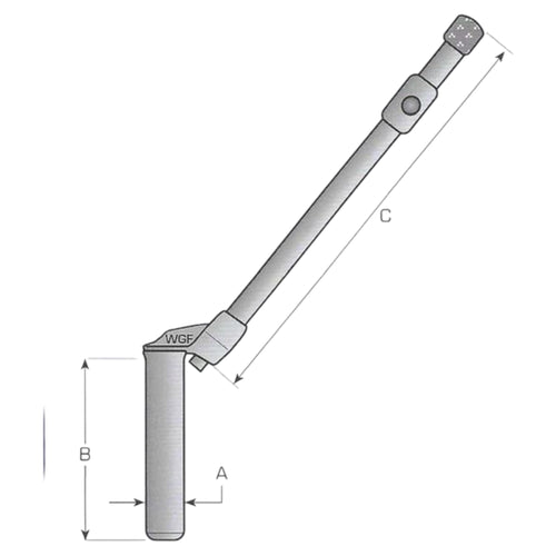 Anhängersicherungsbolzen Zugriff 250mm gerade Ø 31mm