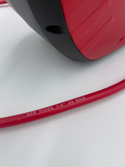 Druckluftschlauchtrommel Aufroller Automatik 15m Schlauch 1/4 18 bar