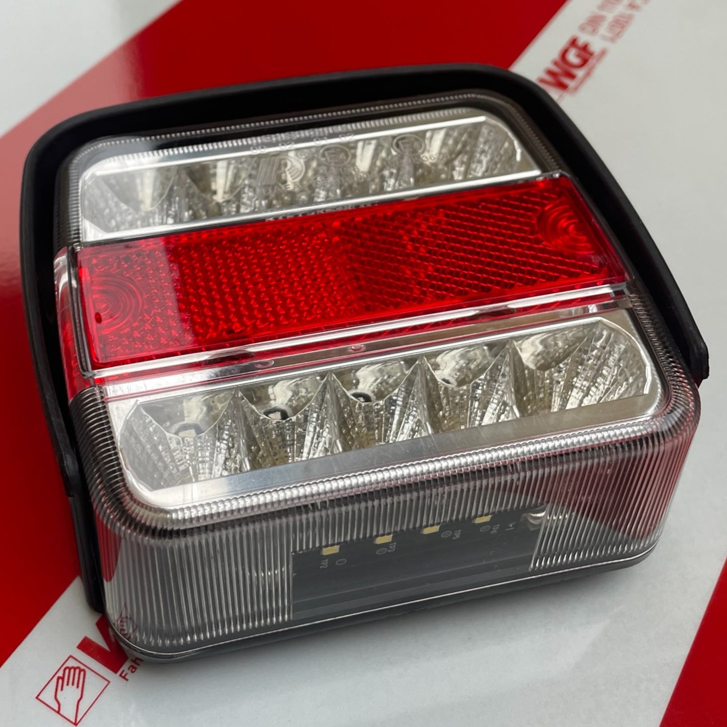 Warntafelsatz DIN 11030 2×423×423 mm LED beidseitig beleuchtet