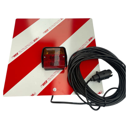 Warntafel mit Beleuchtung DIN 11030 423×423 mm