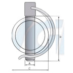 Rohrklappstecker Ø 8mm für 40mm Rohr – Sparpack