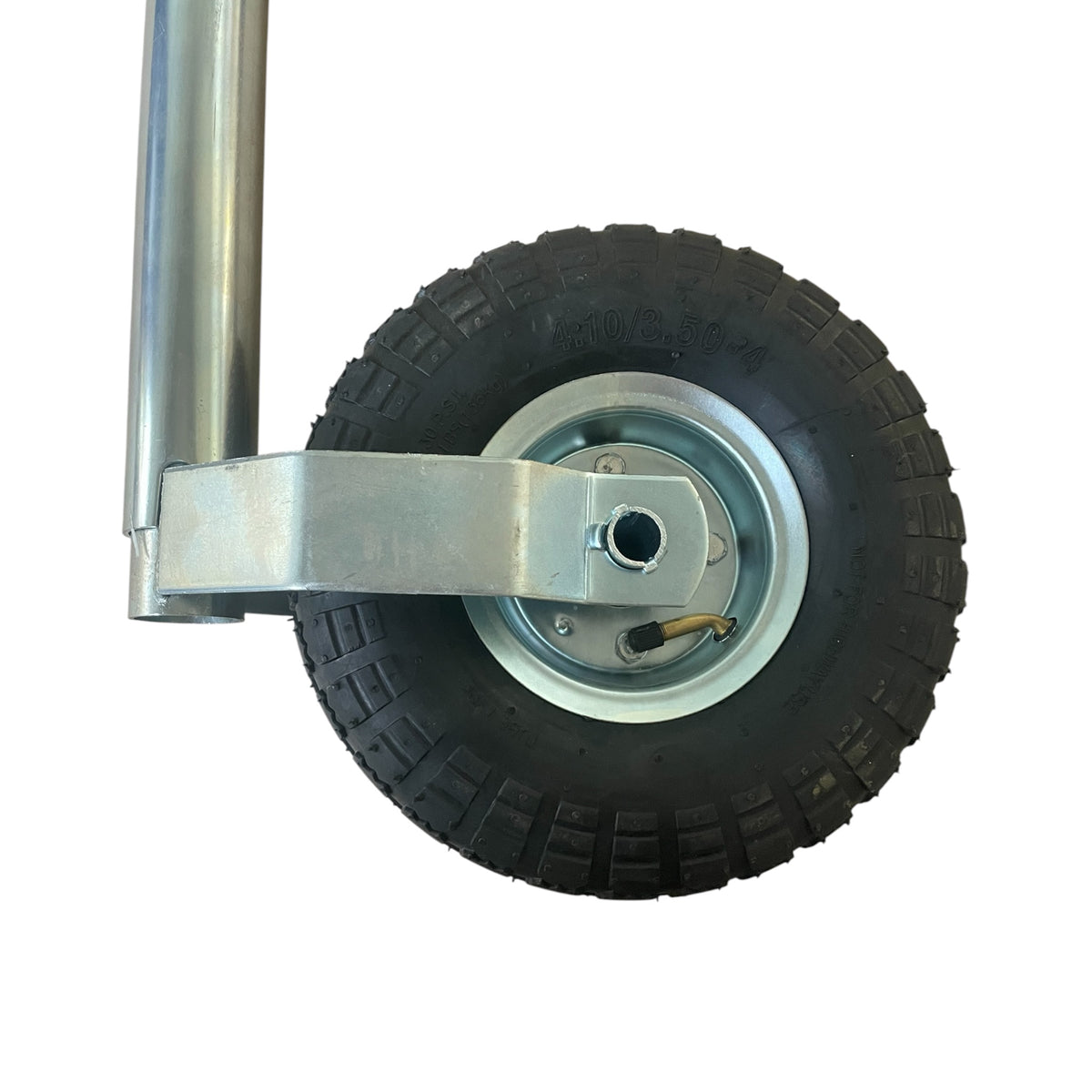 PKW-Anhänger Stützrad Ø48mm, Luftbereift 4.10/3.50-4, 150kg, mit oder ohne Klemmhalter
