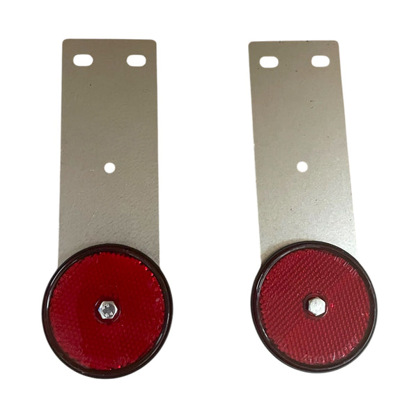 Pendel-Rückstrahler-Set rund, 2x Pendelhalter mit Rückstrahler