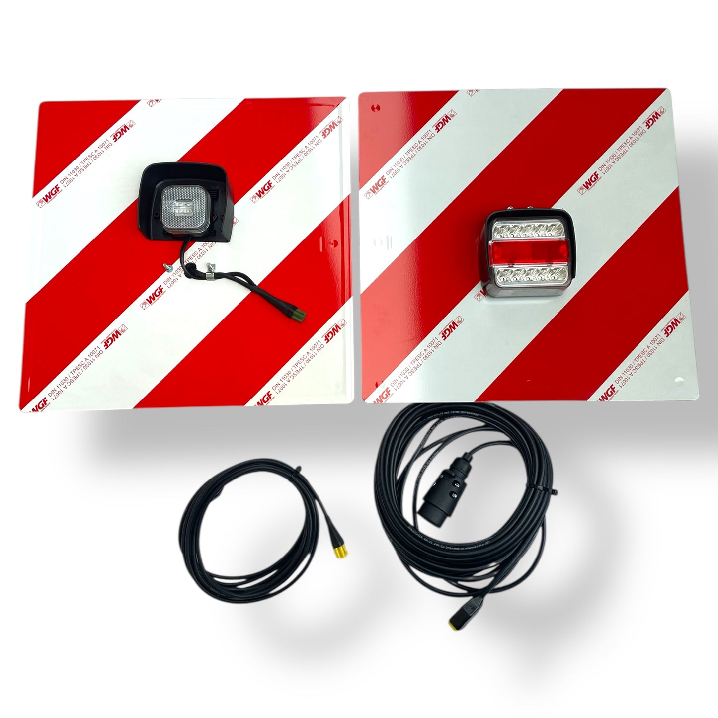 Warntafelsatz DIN 11030 2×423×423 mm LED beidseitig beleuchtet