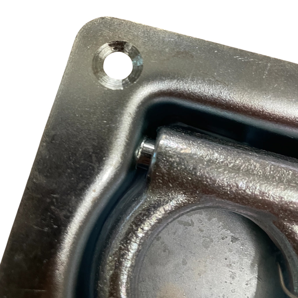 Zurrring versenkbar mit Klappring, verzinkt, 100x95mm, bis 800 daN – für Transporter und Anhänger