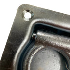 Zurrring versenkbar mit Klappring, verzinkt, 100x95mm, bis 800 daN – für Transporter und Anhänger
