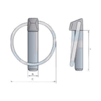 Klappstecker 8 x 41mm