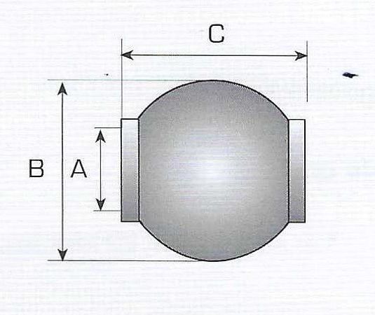 Oberlenkerkugel Kat.2,  3-2 und 3