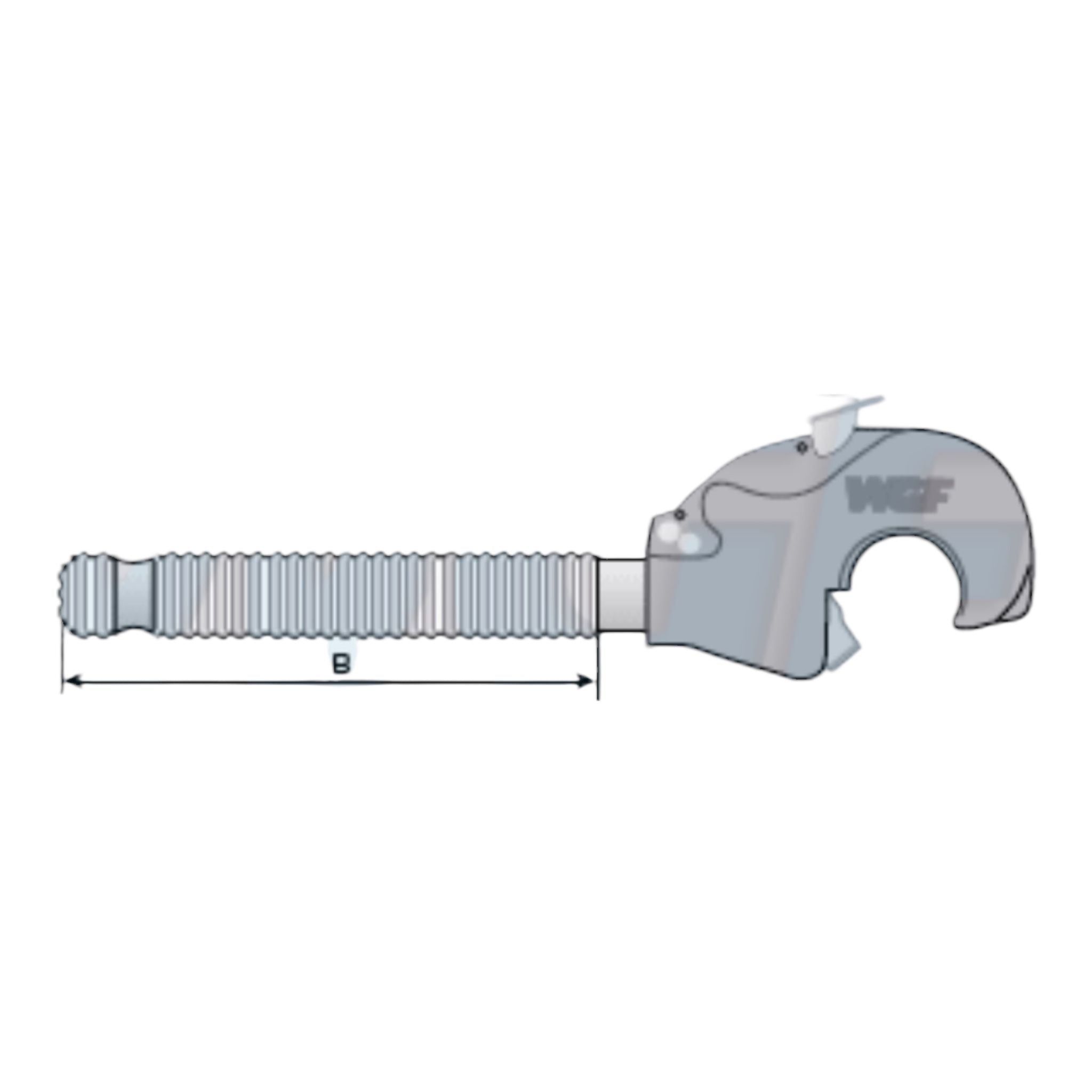 Oberlenker Fanghaken Kat2 M27x3mm mit Spindel Links-gew.