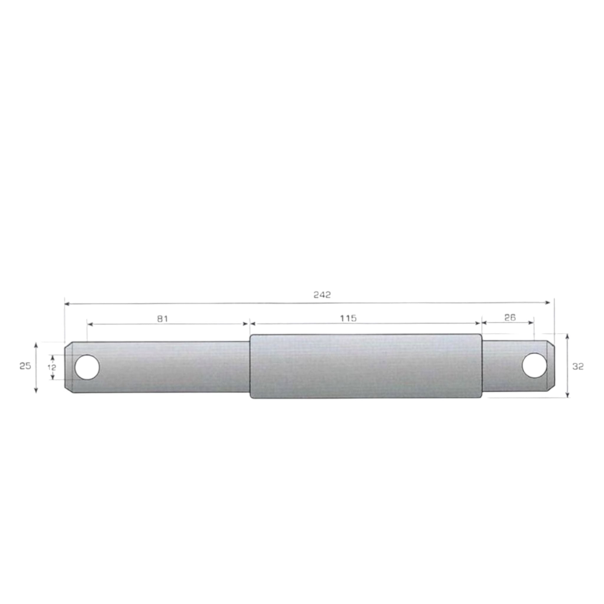 Oberlenker Doppel-Stufenbolzen Kat 1-2 / 170mm Sicherungsbolzen