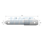 Unterlenkerstufen Bolzen Kat 1-2 / 181mm