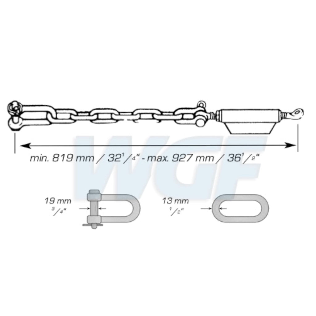 Stabilisatorkette 819-927mm Universal