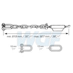 Stabilisatorkette 819-927mm Universal