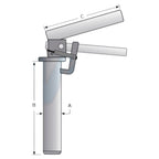 Anhängersicherungsbolzen Einhandgriff 130mm Ø 31mm