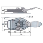 Bordwandverschluss und Gegenhalter Links Set