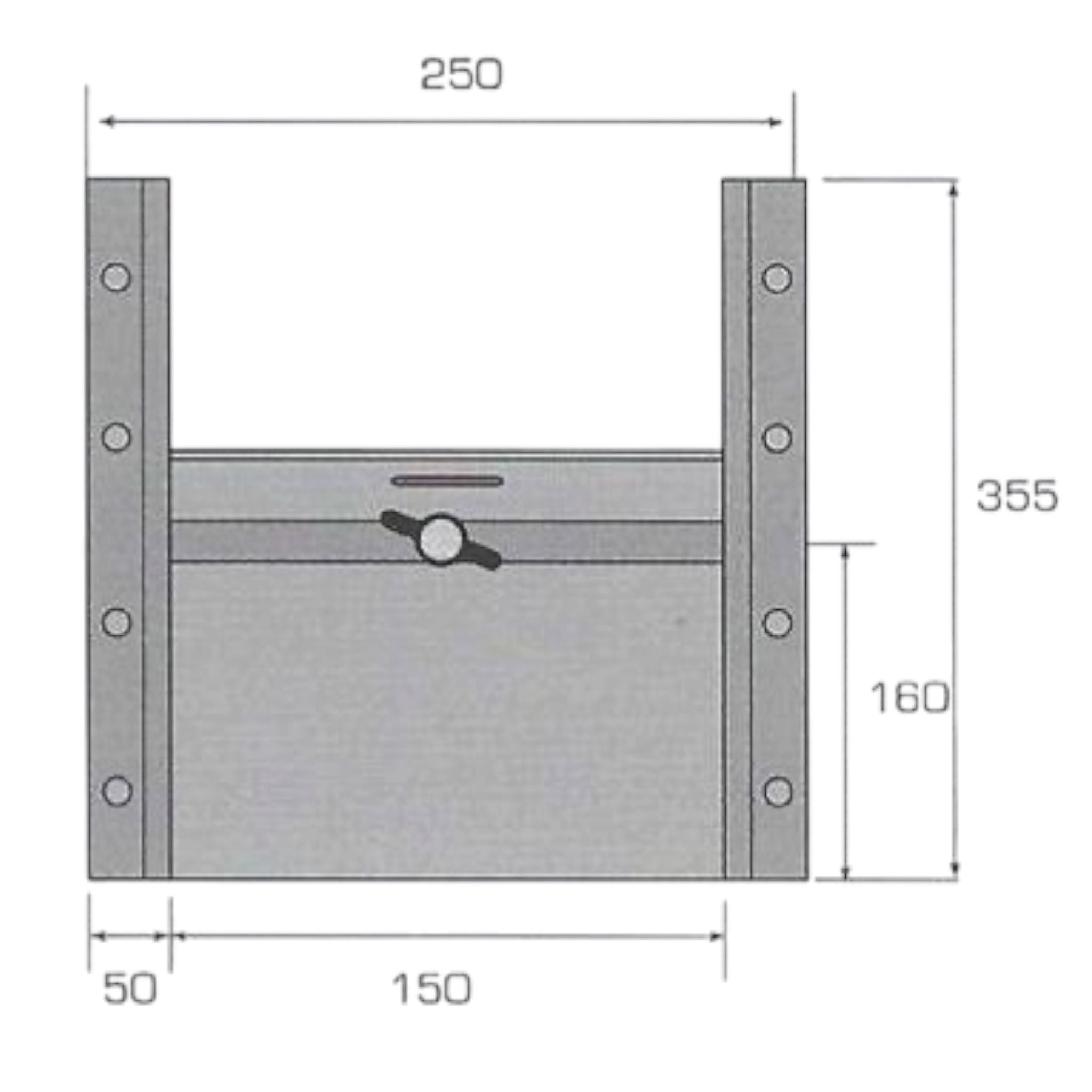 Kornschieber für Anhänger 150mm Ersatzteil