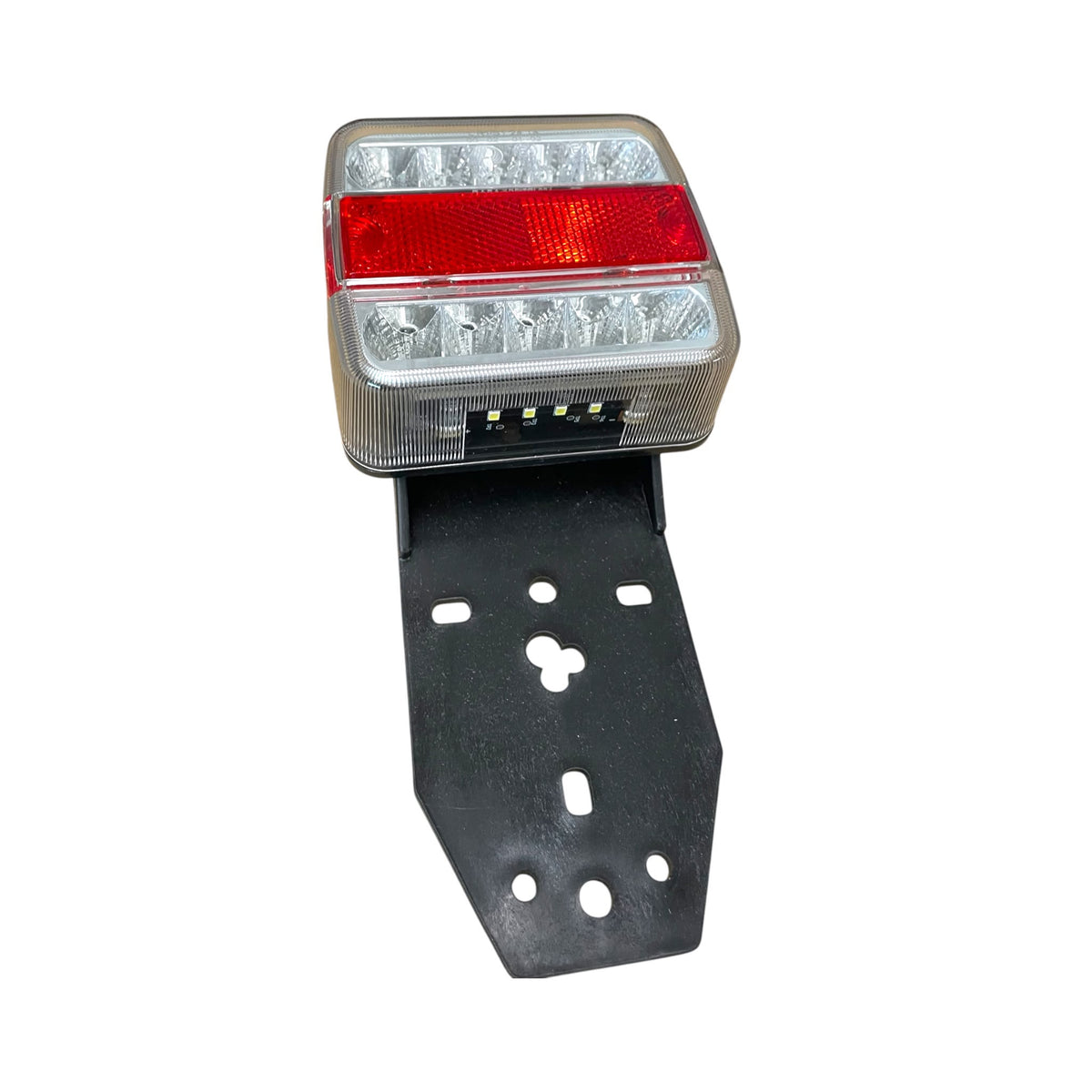 Dreifunktions-Kabelleuchte LED ohne Steckdose, mit Kennzeichenhalter, 2x LED-Kammerleuchte, 2x Dreieckreflektoren an Pendelhaltern, Hauptkabel 7,5m, Zwischenkabel 2,2m