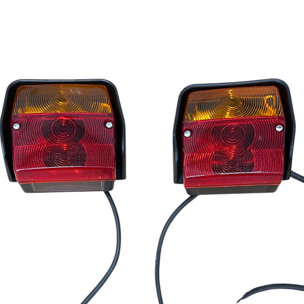 Dreifunktions-Kabelleuchte mit Schlagschutz, komplett verkabelt mit 7-poligem Stecker, Hauptkabel 7,5m, Zwischenkabel 2,2m