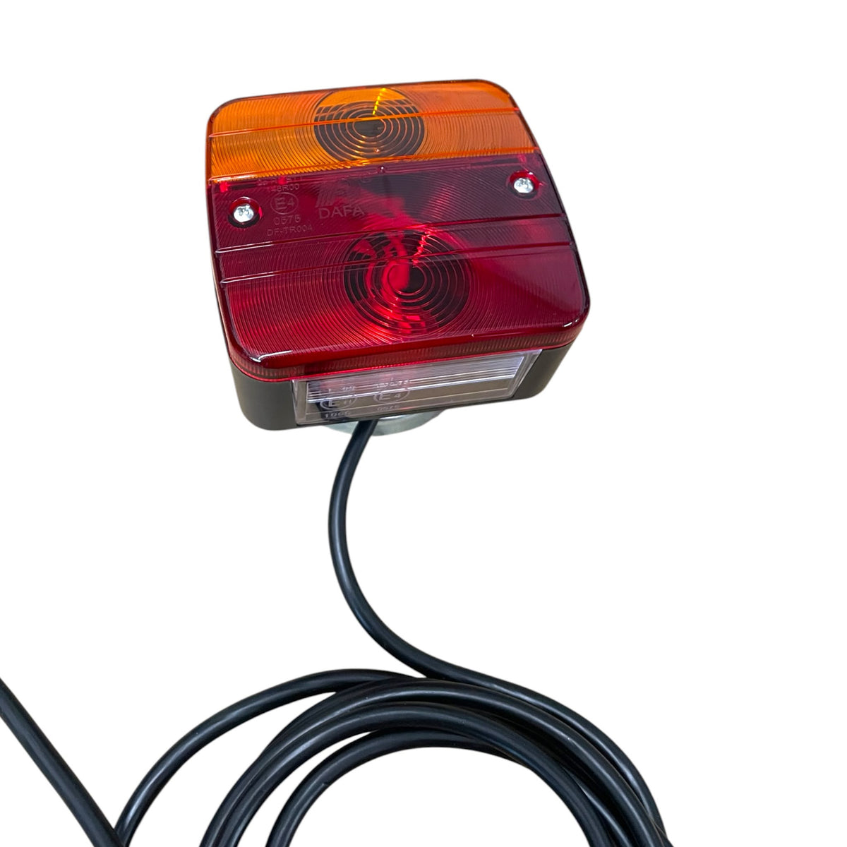 Dreifunktions-Kabelleuchte mit Magnethalterung, komplett verkabelt mit 7-poligem Stecker, Hauptkabel 7,5m, Zwischenkabel 2,2m