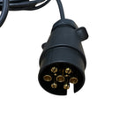 Dreifunktions-Kabelleuchte mit Magnethalterung, komplett verkabelt mit 7-poligem Stecker, Hauptkabel 7,5m, Zwischenkabel 2,2m