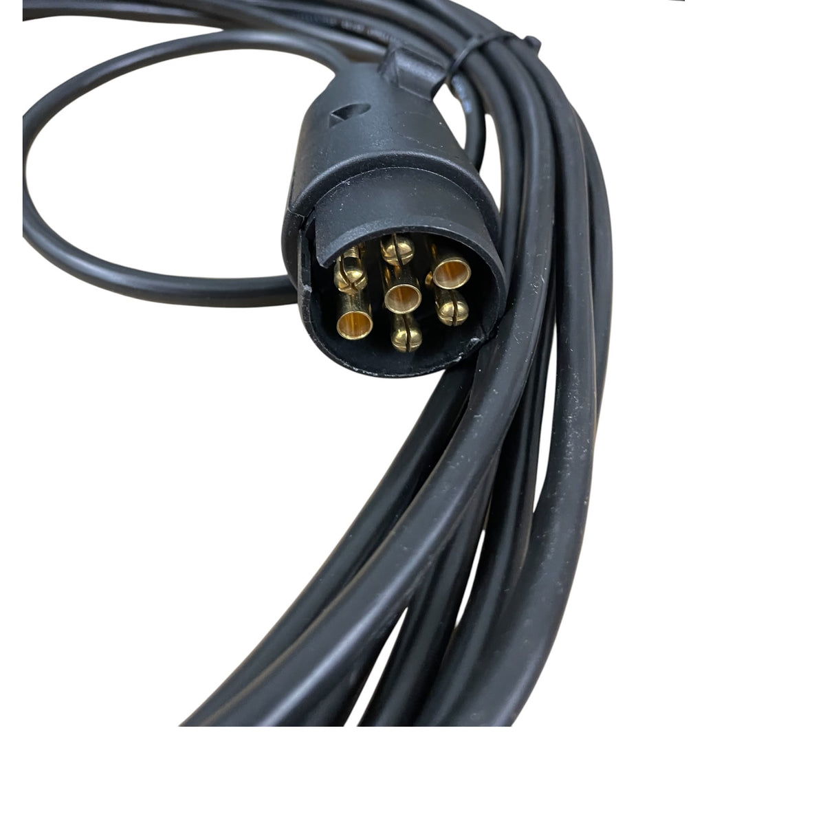 Dreifunktions-Kabelleuchte LED mit Schlagschutzgehäuse, mit Steckdose, mit Kennzeichenhalter, 2x LED-Kammerleuchte, 2x Dreieckreflektoren an Pendelhaltern, Hauptkabel 7,5m, Zwischenkabel 2,2m